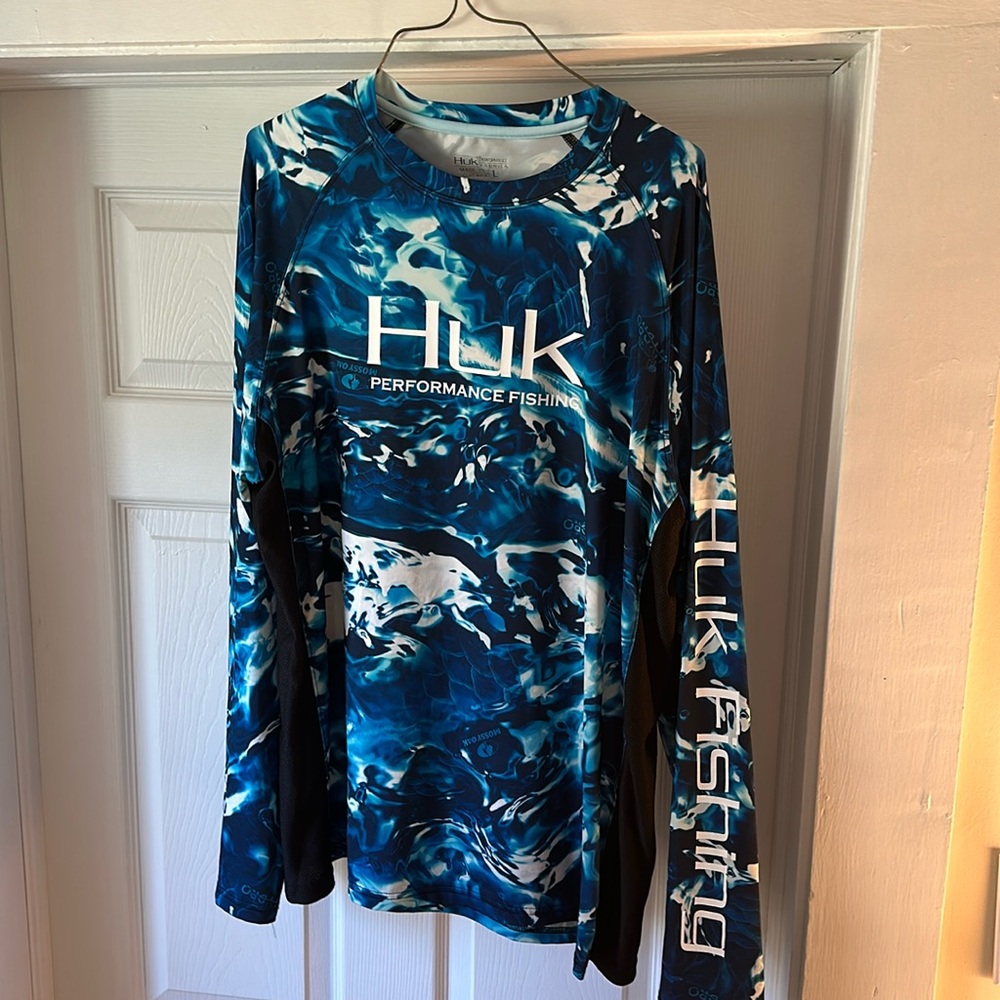 Huk long sleeve shirt! Cleaning out my husband’s closet!
